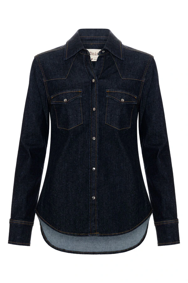 Camisa Stretch Raw Denim