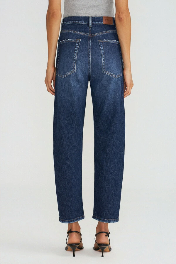 Calça Baggy Bia Jeans Escuro