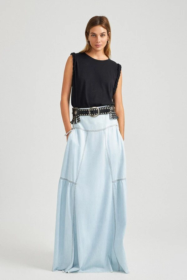 Blusa Helena Malha Linho Preto