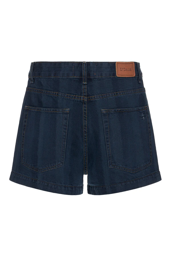 Short Casual Navy Denim