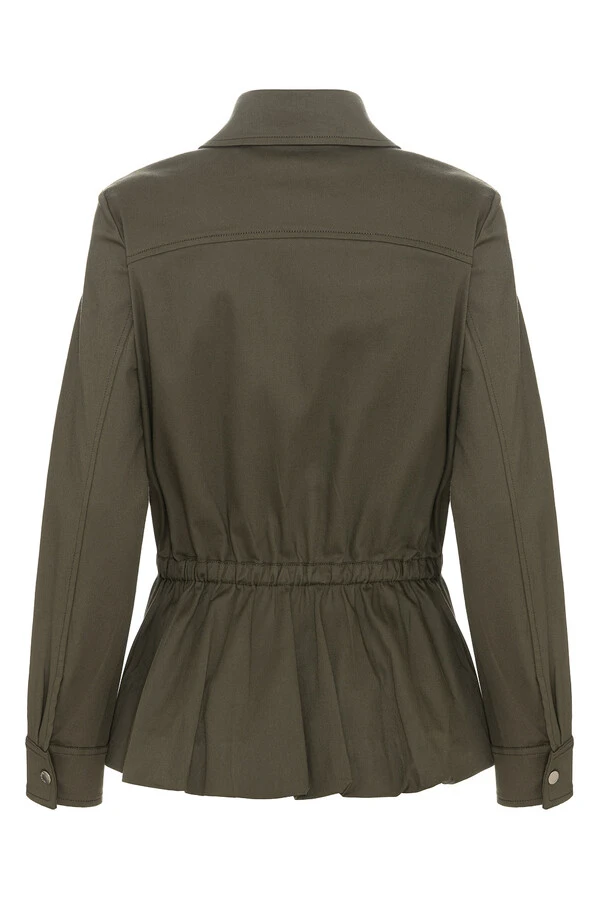Jaqueta Peplum Green Denim