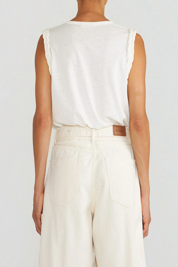 Blusa Helena Malha Linho Off