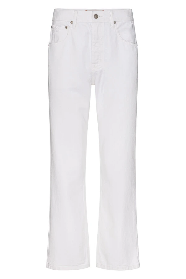 Calça Straight White Denim