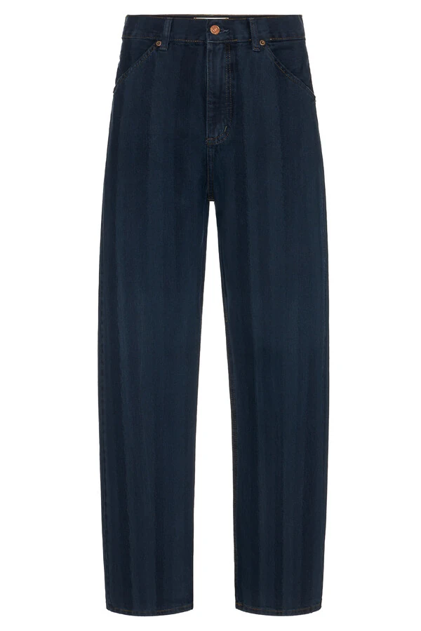 Calça Baggy Navy Denim