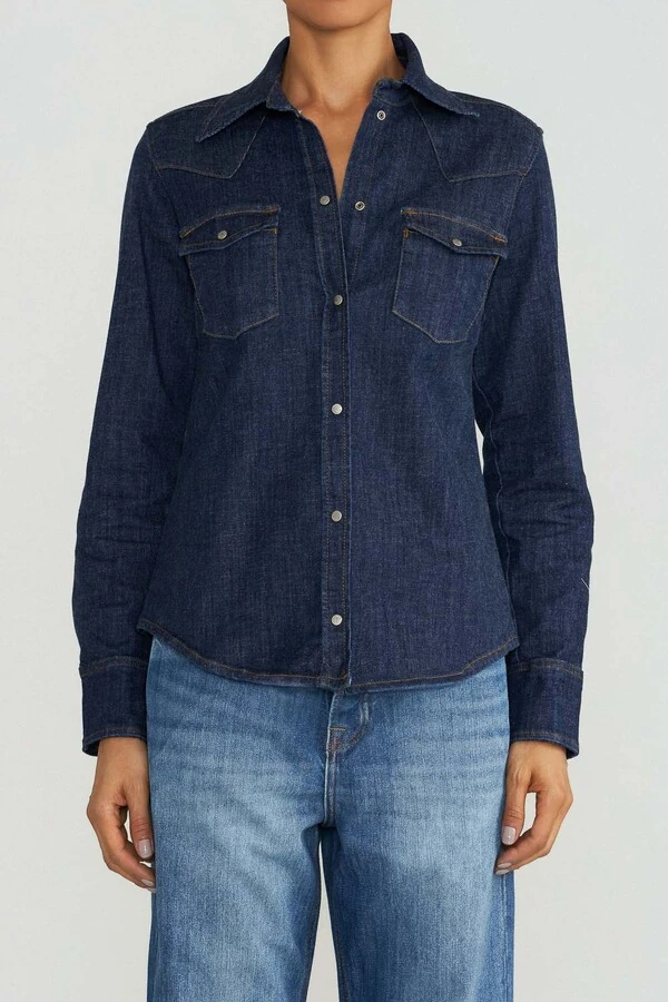 Camisa Stretch Raw Denim