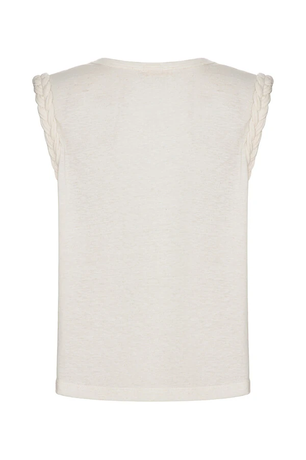 Blusa Helena Malha Linho Off