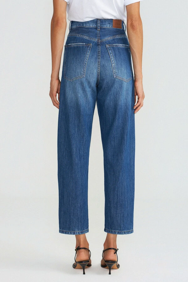 Calça Baggy Lea Jeans Medio