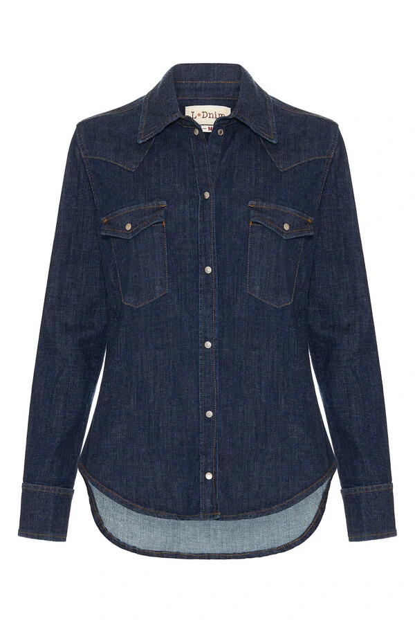 Camisa Stretch Raw Denim