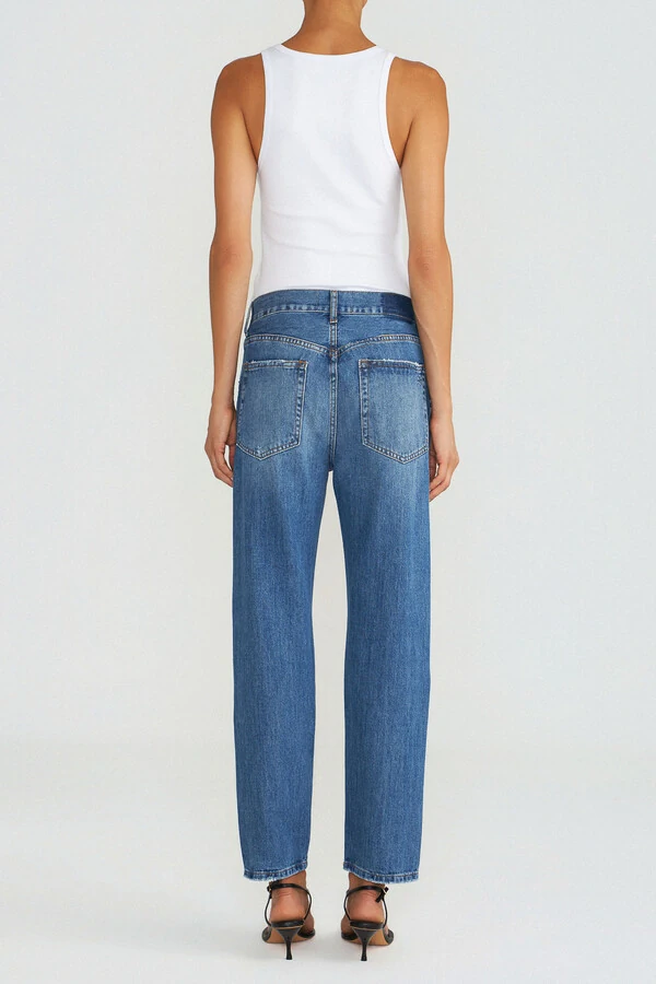 Calça Boyfriend Jeans Escuro