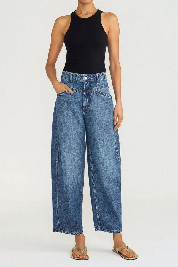 Calça Baggy Pala Jeans Médio