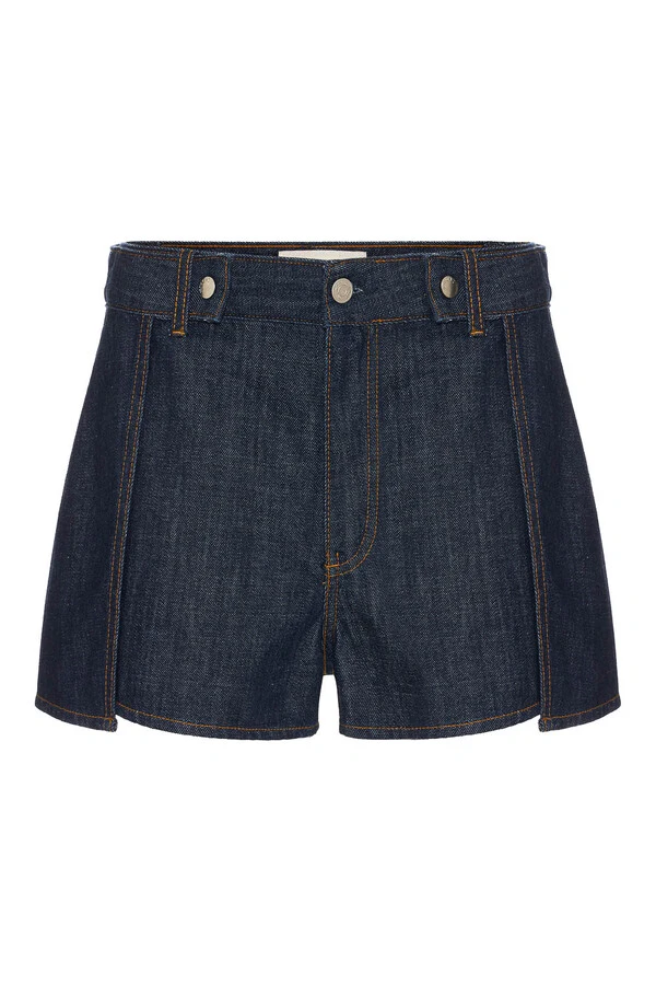 Shorts Wrap Raw Denim