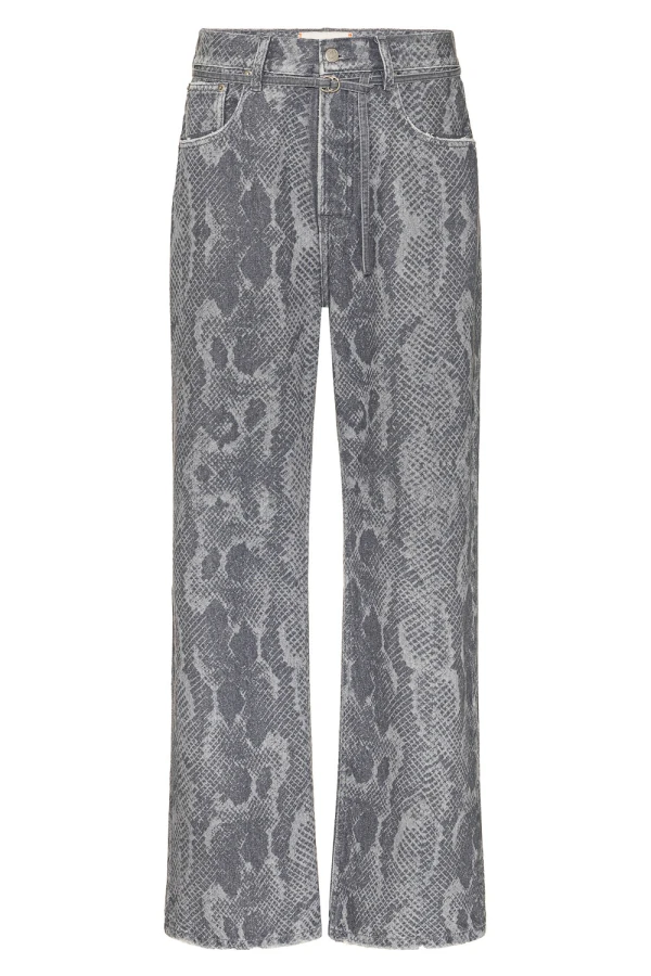 Calça Loose Snake Denim