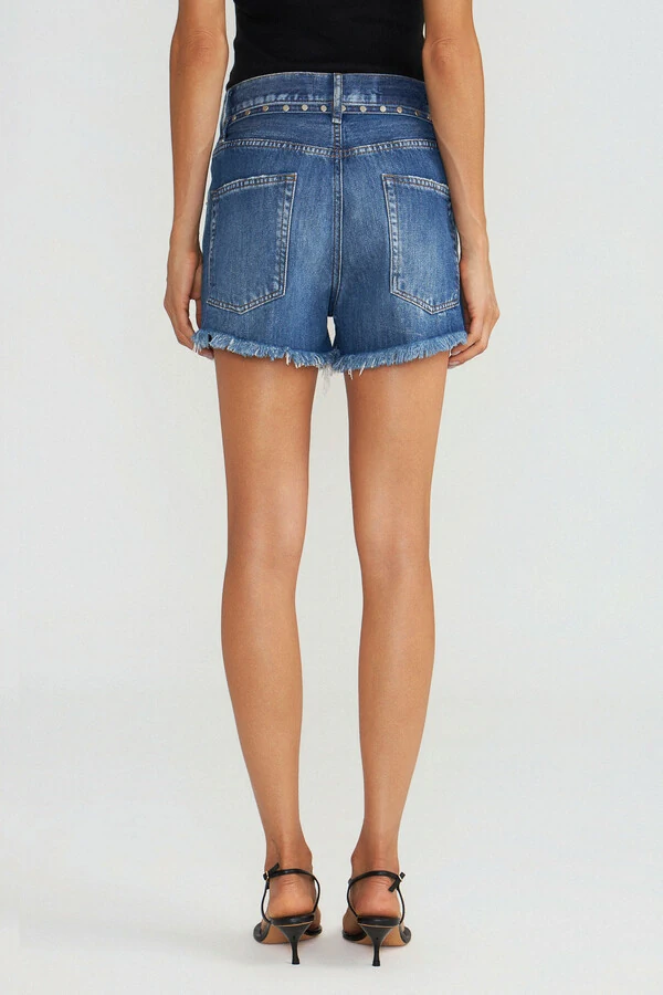 Short Loose Jeans Escuro