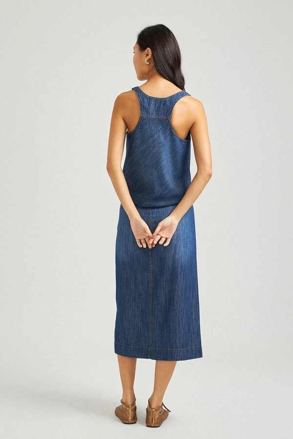 Saia Pareo Jeans