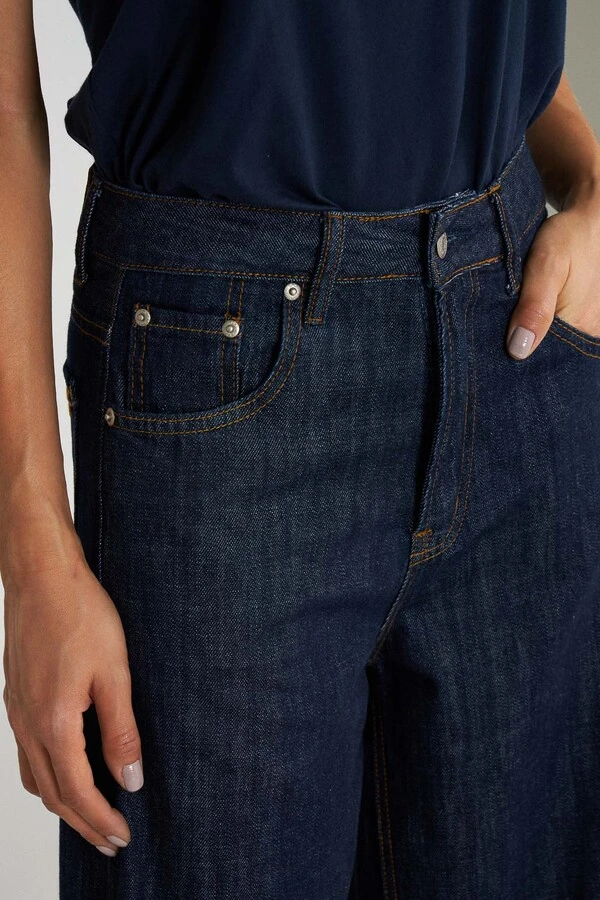 Calça Wide Shift Raw Denim