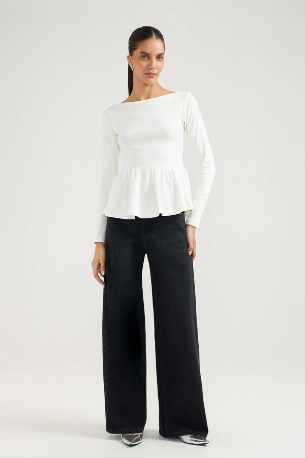 Calça Wide Shift Black Jeans