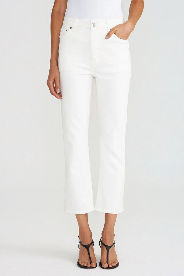 Calça Cropped Off Denim