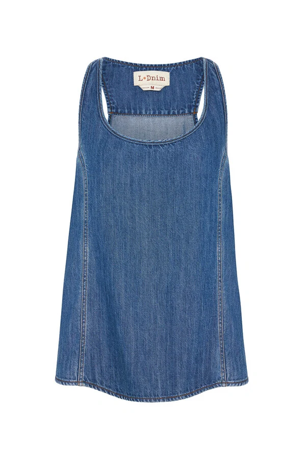 Regata Oversized Jeans Médio