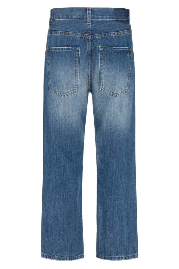 Calça Wide Leg Cropped Jeans Escuro