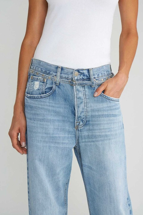 Calça Loose Jeans Vintage