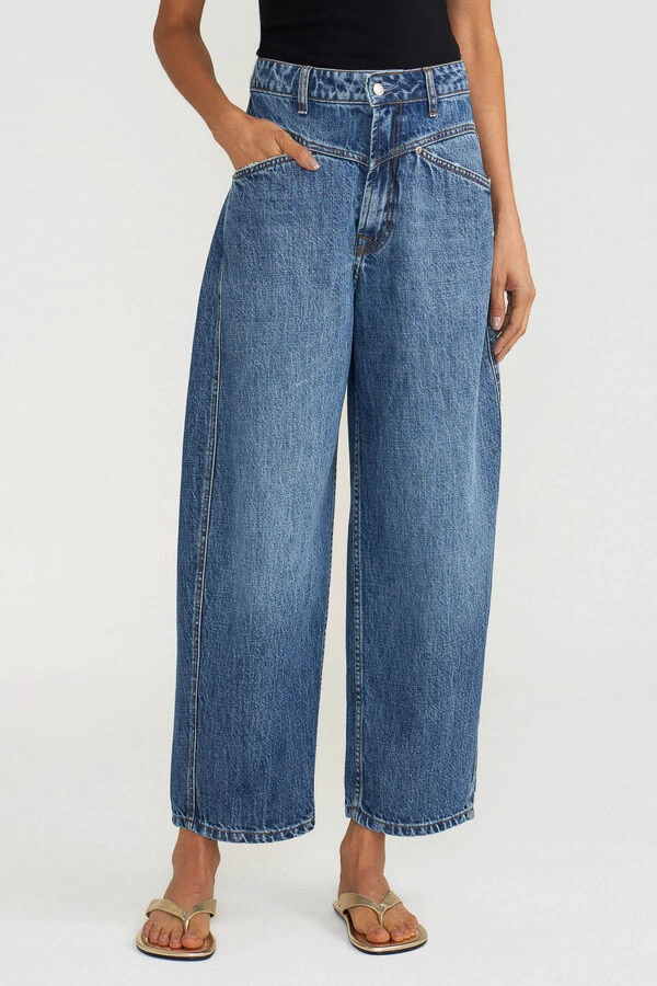 Calça Baggy Pala Jeans Médio