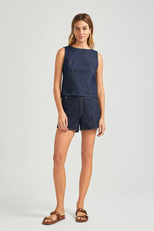 Top Nina Raw Denim