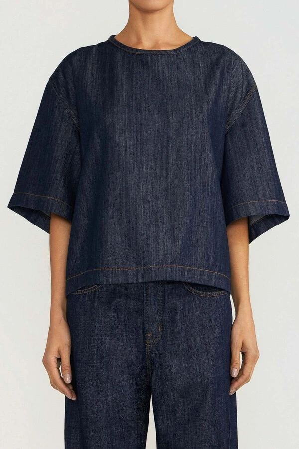 T-Shirt Oversized Raw Denim