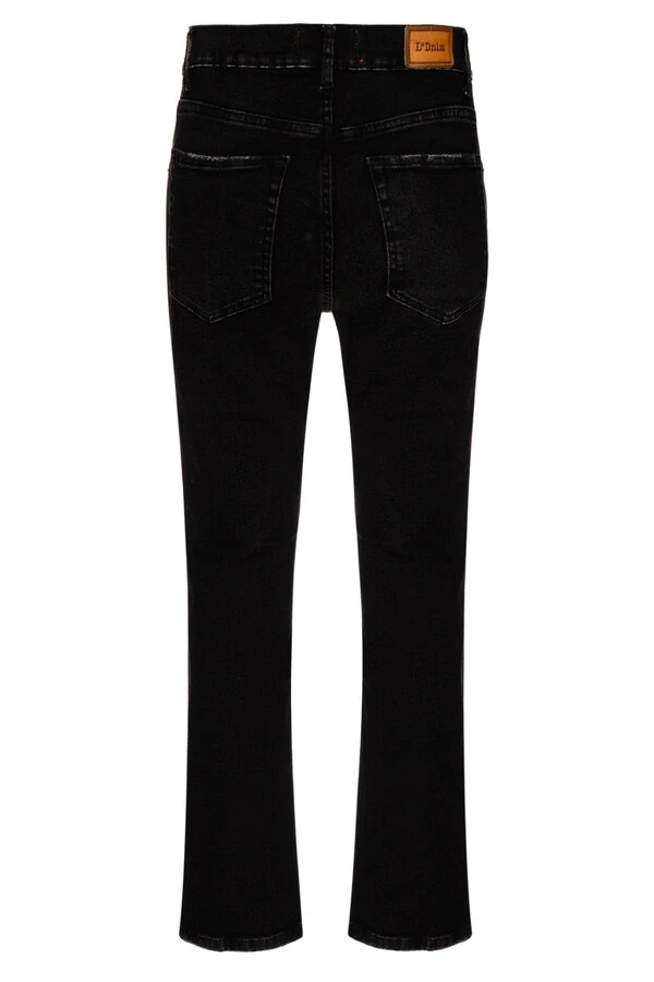 Calça Cropped Zip Black Jeans