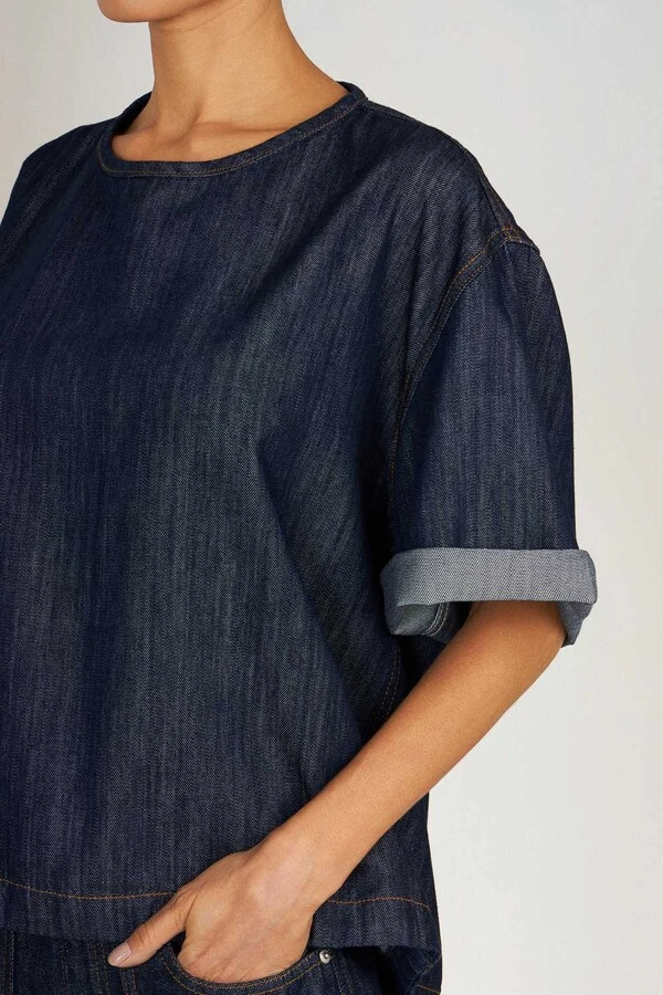 T-Shirt Oversized Raw Denim