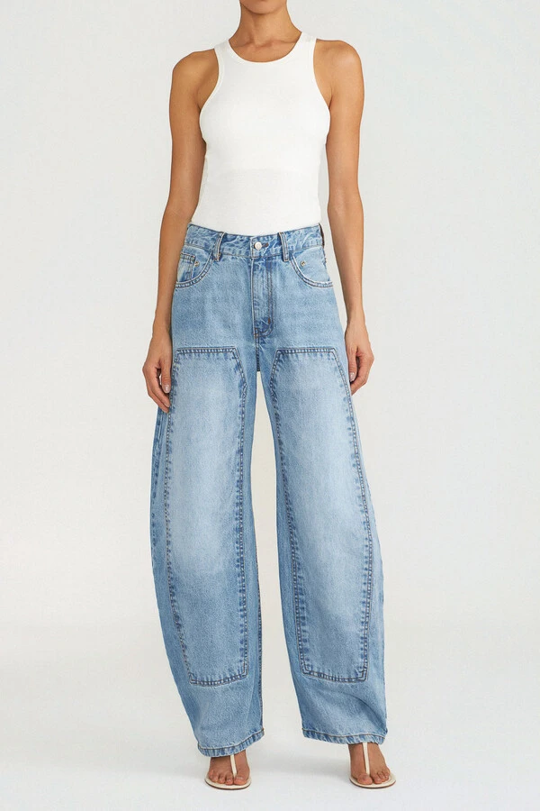 Calça Arc Layer Jeans Médio