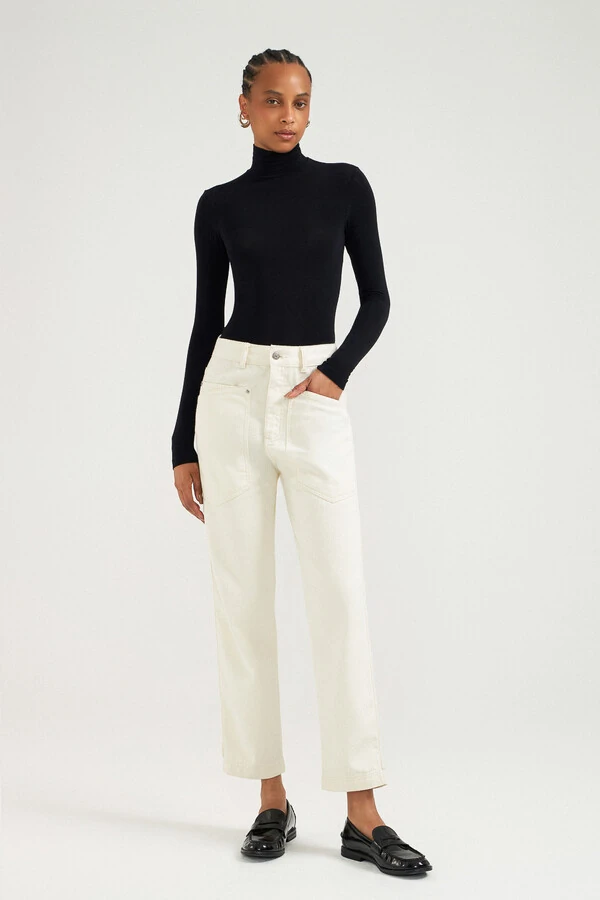 Calça Relaxed Natural Denim