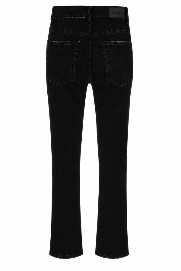 Calça Cropped Zip Black Jeans