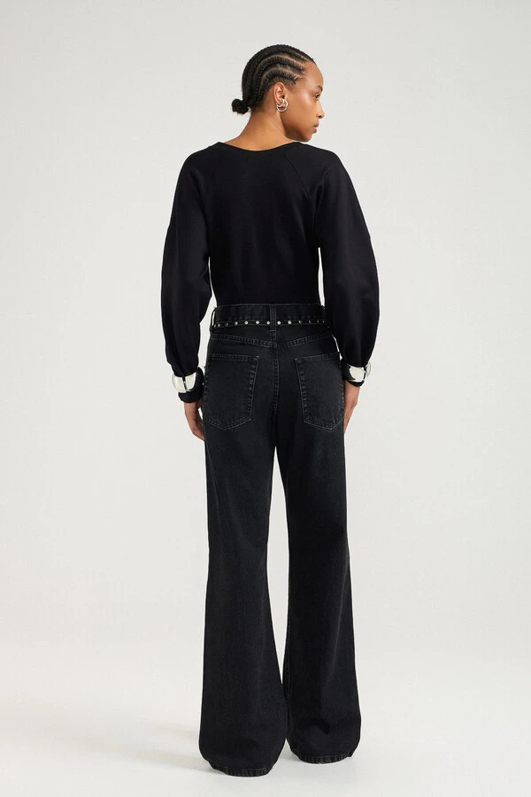 Calça Loose Black Jeans