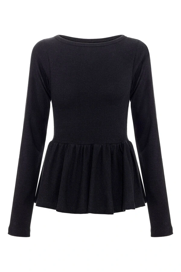 Blusa Peplum Catarina Preta