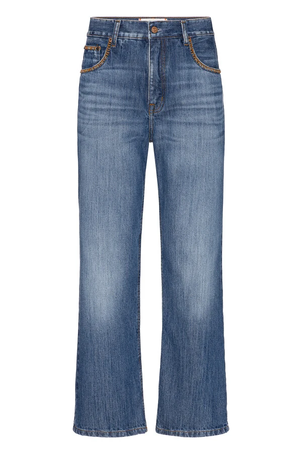 Calça Tie Up Jeans Médio