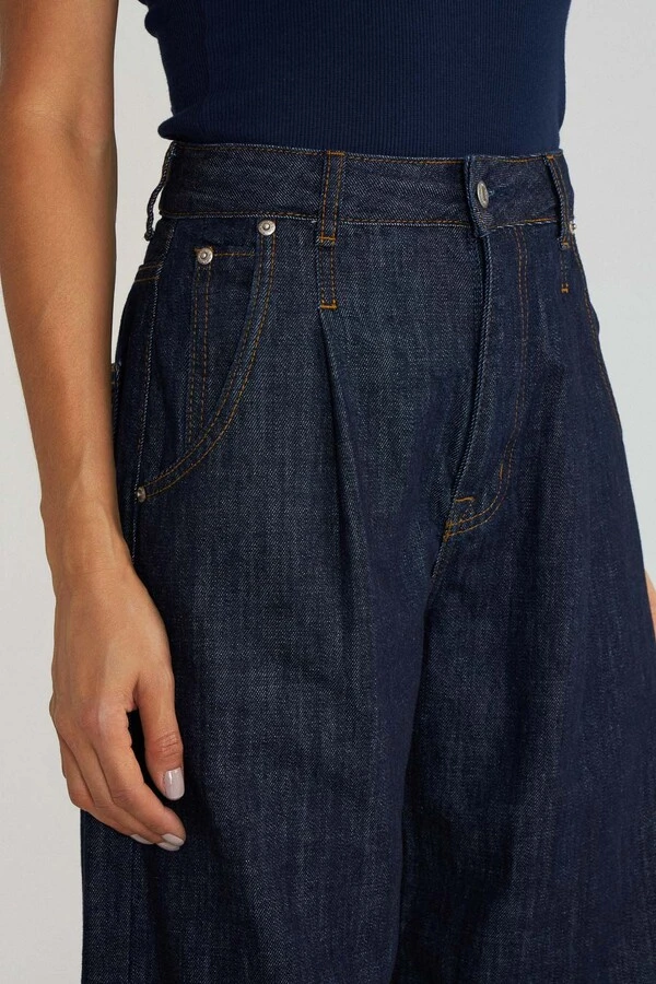 Calça Balloon Raw Denim