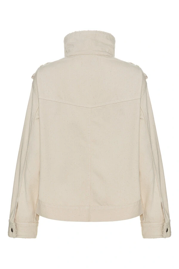 Jaqueta Aviator Sherpa Natural Denim