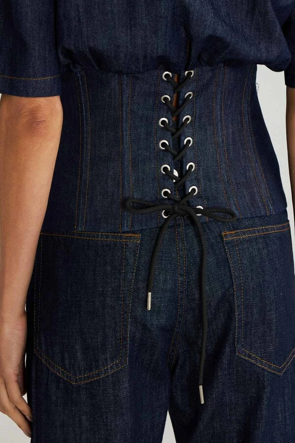 Blusa Corset Raw Denim