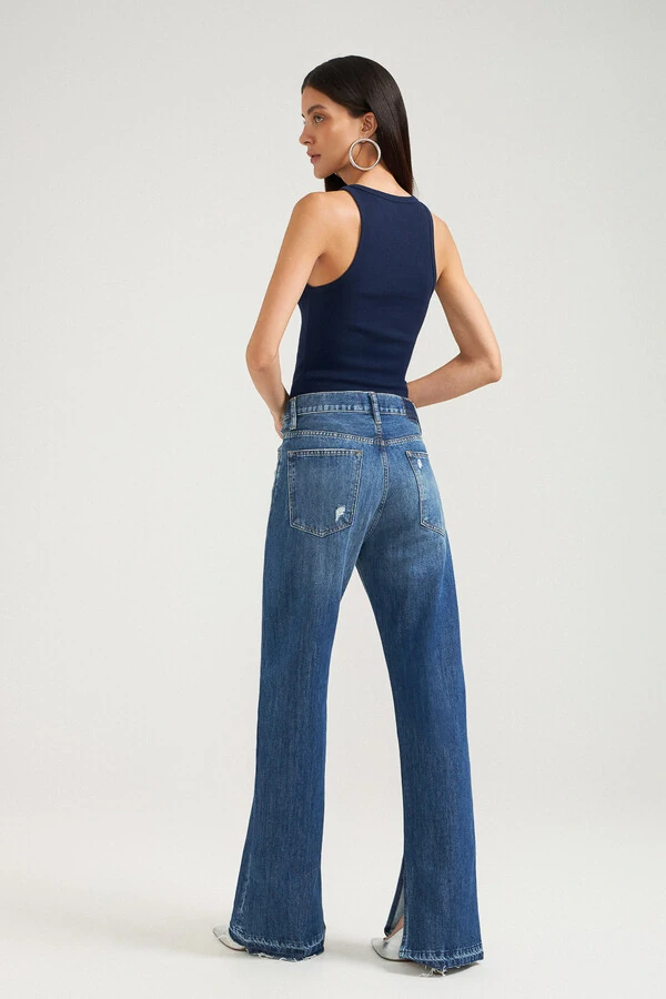 Calça 90'S Jeans Escuro