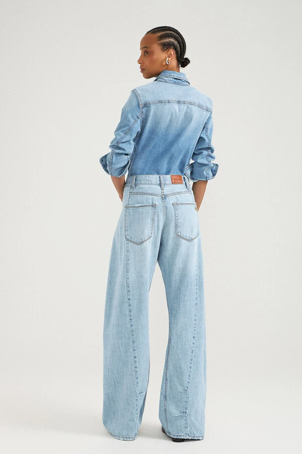 Calça Wide Curve Jeans Vintage