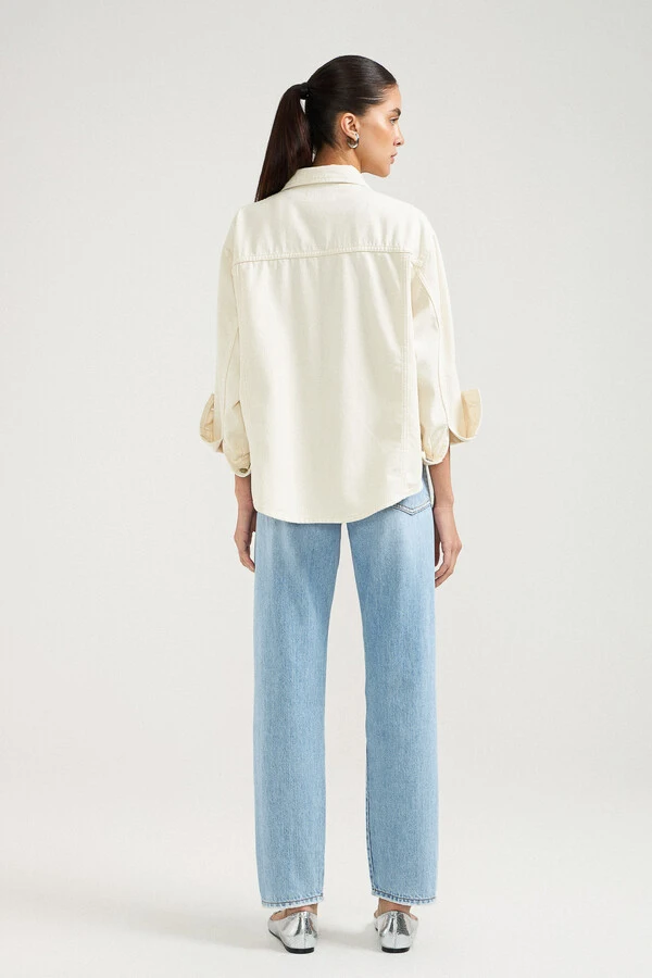 Camisa Jaqueta Natural Denim