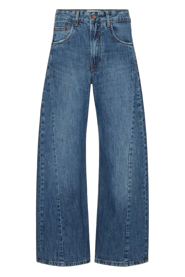 Calça Wide Curve Jeans Escuro