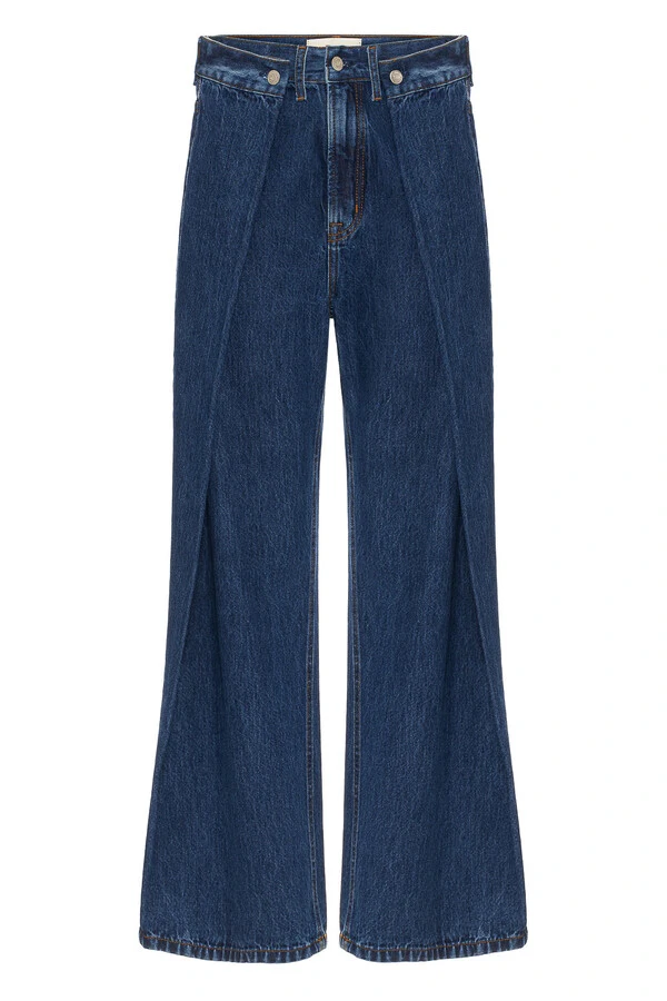 Calça Double Fold Dark Wash Jeans