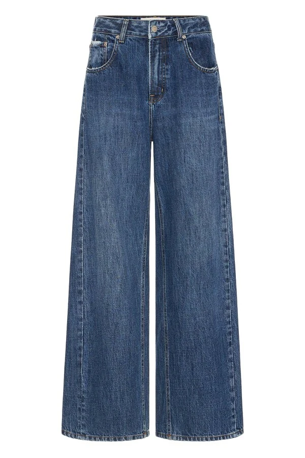Calça Wide Shift Jeans Médio