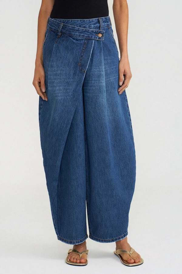 Calça Tailor Crossover Jeans Escuro