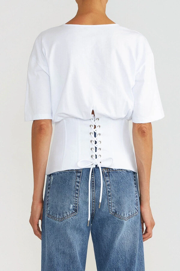 Blusa Corset Branca