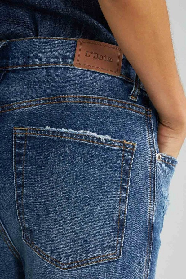 Calça 70'S Stretch Jeans Escuro