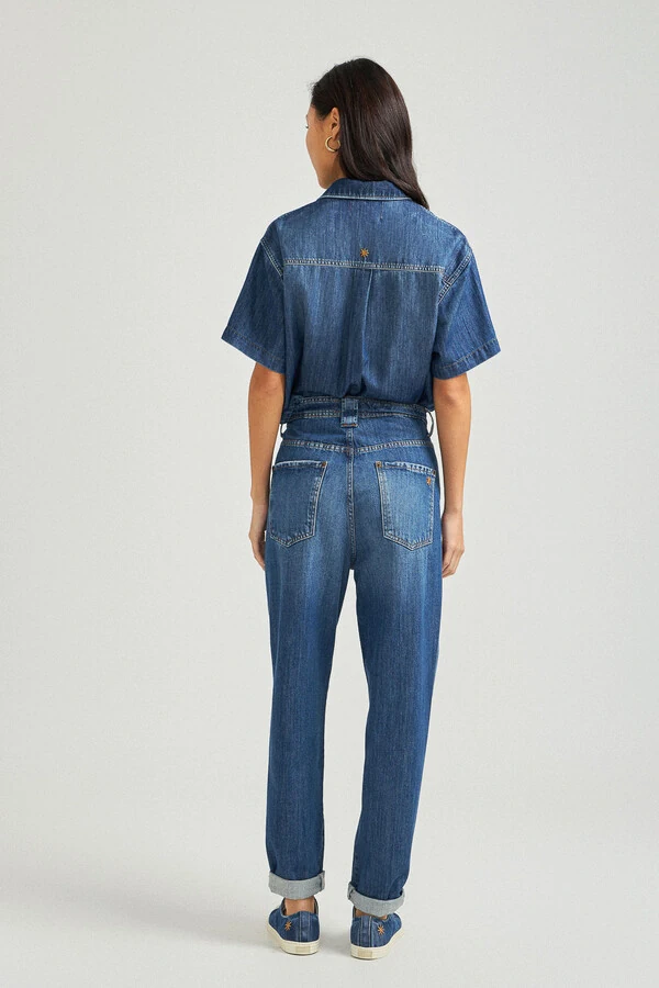 Calça Baggy Lily Jeans Escuro