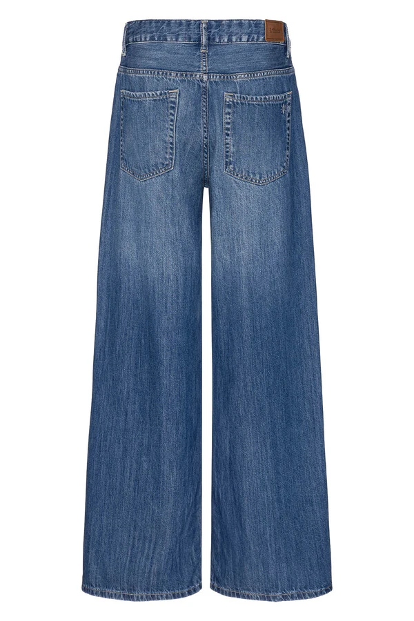 Calça Wide Parker Jeans Medio