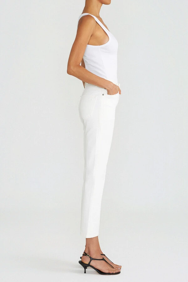 Calça Cropped Off Denim